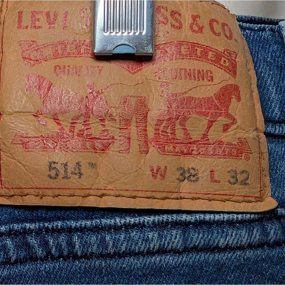 Levi's Medium Blue Straight Leg Jeans